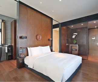 Good price Classic Style Dark Walnut Finish Hotel Bedroom Furniture Sets High Durable online