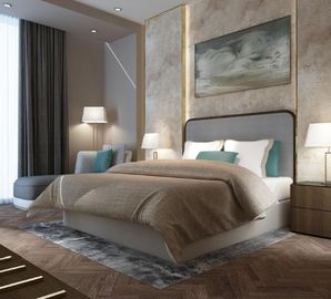 Good price Dubai Luxury Hotel Style Bedroom Furniture Modern Design Metal Frame online