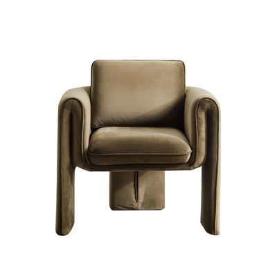 Good price Single 75*82*70cm Beige Velvet Armchair Living Room Sofa online