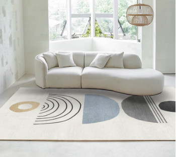 Good price Soft Round Modern Couch Simple Sofa Minimalist Special Shaped Cashmere White Sofa Designs online