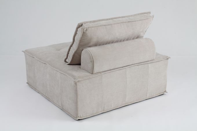 Modern Modular Design Bedroom Ottoman Bench With Comfortable Back 1