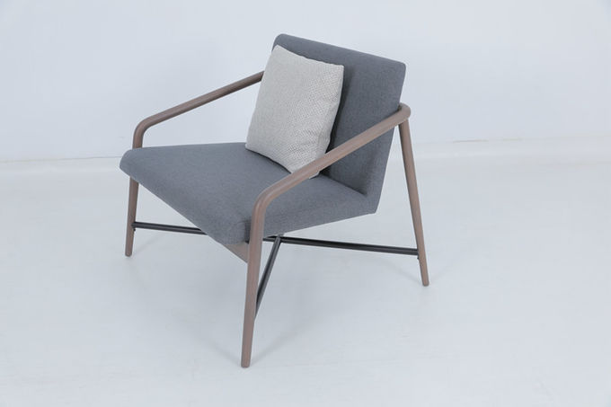 Vintage Hospitality Dining Chairs Wood Upholstery Gray Arm Chair 3
