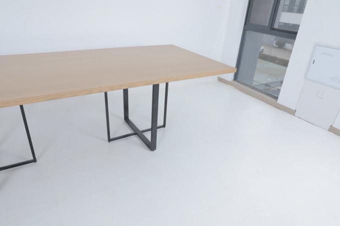 Modern Bedroom Custom Wood Desk With Metal Console 2