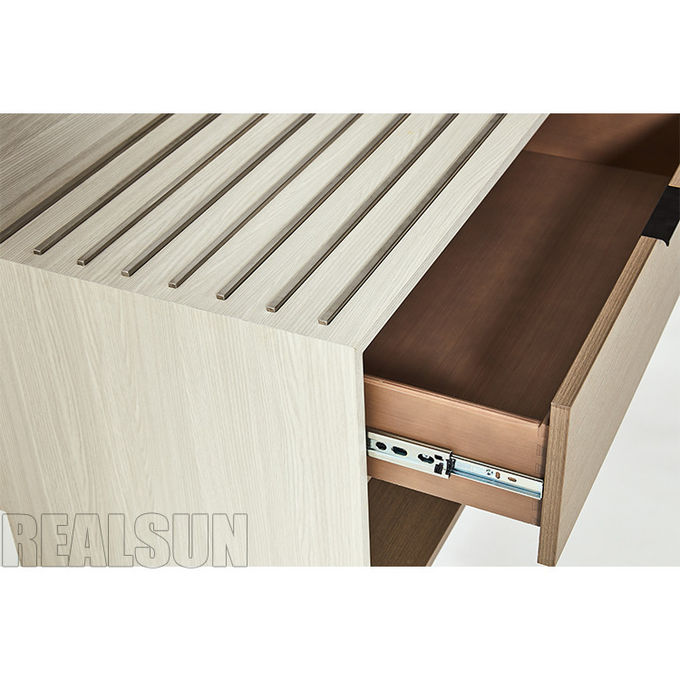Hampton Inn Hotel HPL Solid Wood Bedside Table With Drawer And Soft Close Drawer Slides 1