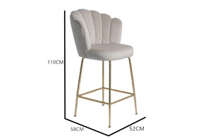 Nordic Style Modern 52x58x110cm Velvet Dining Room Chairs 1