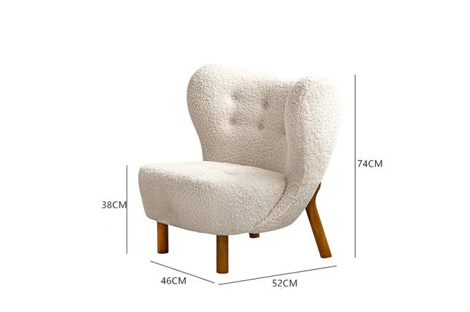 Nordic Ins Style 46x52x74cm Single Sofa Bed Chair 6